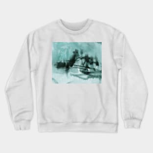 Abstract Oil Painting Eggshell Blue 12c21 Crewneck Sweatshirt